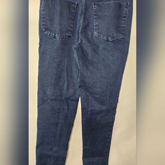 Free People Women's Pull-on Stretch Blue Jeans Distressed Hems Size 28 - Picture 10 of 11